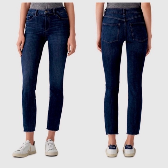 DL1961 Mara Ankle Mid Rise Instasculpt Ankle Jeans Size 32 - Picture 1 of 14